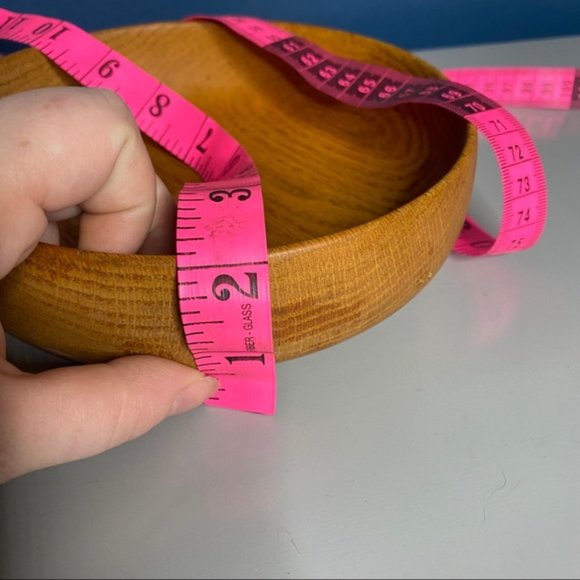 🎉4 for $20🎉Wooden Bowl 7 inches by 2 Inches Unkown Brand - Picture 6 of 9